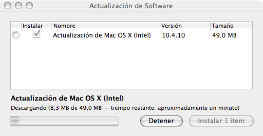 Actualizando Mac OS X