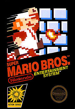 Carátula del vídeo juego de Super Mario Bross